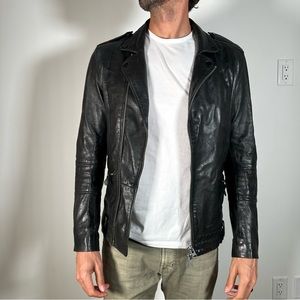 ALLSAINTS Leather Jacket - Mens Small